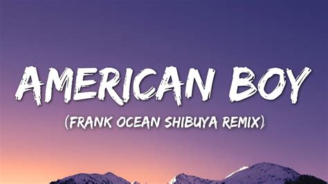 chanel american boy remix tik tok|frank ocean tik tok song.